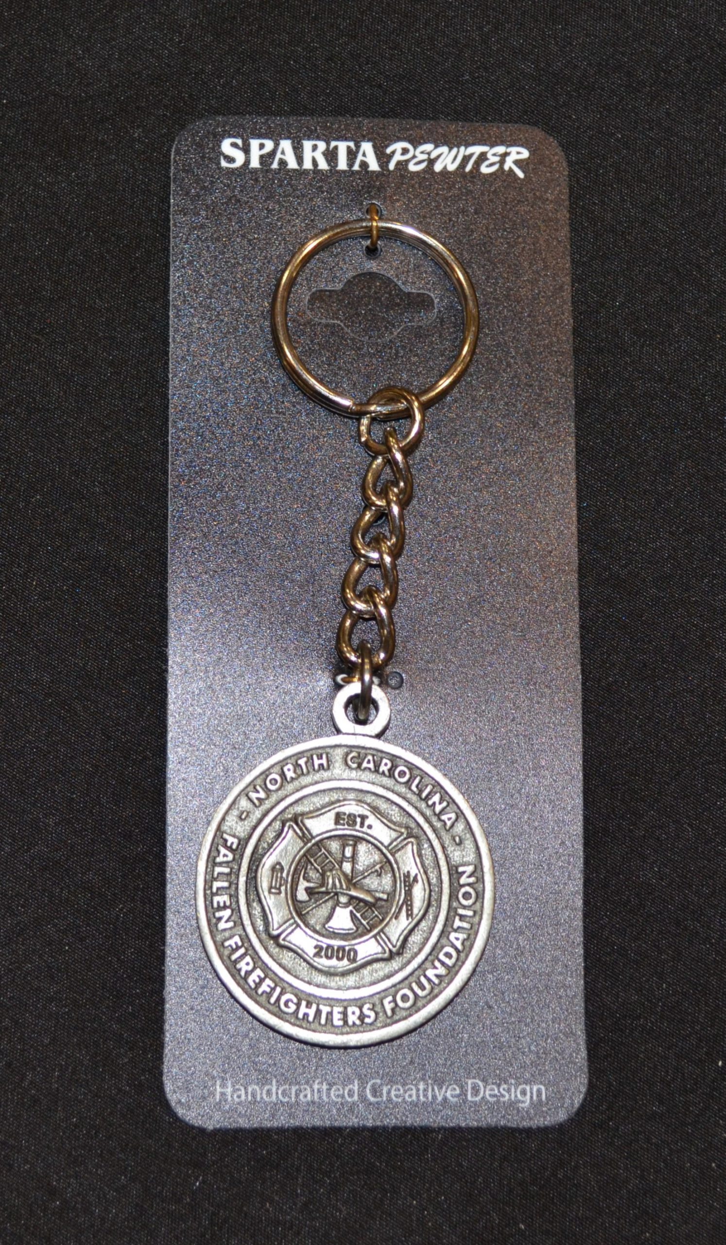 STLFD Firefigher Silver Keychain